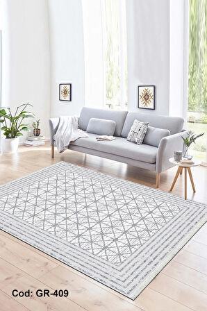 Pamuk Dokuma Taban Kaymaz Yıkanabilir Klasik Desenli  Salon Halısı Mutfak Halısı Koridor Halısı