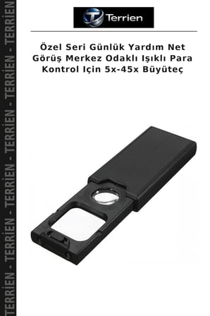 Özel Seri Günlük Yardım Net Görüş Merkez Odaklı Işıklı Para Kontrol Için 5x-45x Büyüteç
