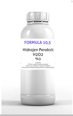 Hidrojen H2o2 Peroksit %3 Oksijenli Su 100 ml