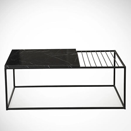 Pasific Home Zinus Metal Orta Sehpa, Siyah Mermer