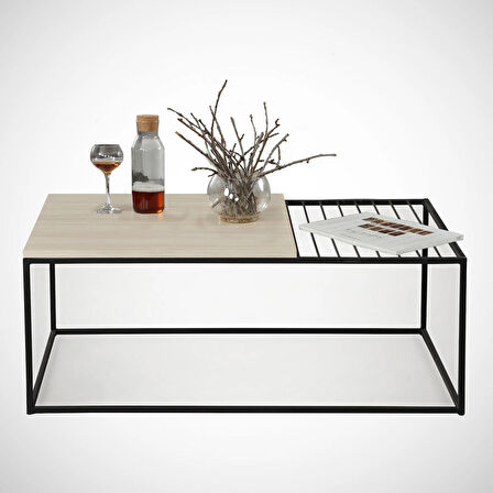 Pasific Home Zinus Metal Orta Sehpa, Meşe