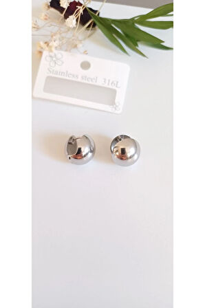 ÇELİK KÜPE KADIN 316L 2 Lİ ZARİF MİNİ  DETAYLI KIKIRDAK RENK ATMAZ GARANTİLİ