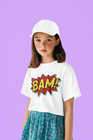 Bam Avengers Baskılı Unisex Film Çocuk Tişört (1-12 YAŞ)