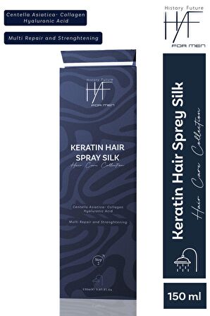 Erkek Keratin Saç Bakım Spreyi Güçlü Parlak Ve Hacimli Saçlar İçin Elektriklenme Karşıtı Sprey 150ml
