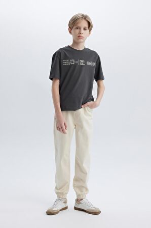 DeFacto Erkek Çocuk Jogger Fit Standart Paça Gabardin Pantolon D7795A825SPER139
