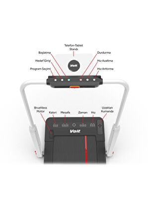 Voit Origami NEW Katlanır Koşu Bandı Brushless Motor 12km Hız Uzaktan Kumanda Bluetooth Uygulamalı