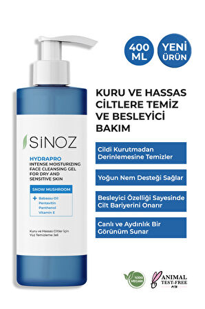 Sinoz Hydrapro Kuru Ve Hassas Ciltler Için Yüz Temizleme Jeli 400 ml