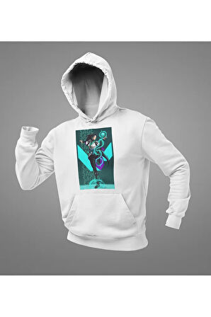 Sage Heal Karakter Baskılı Unisex Oversize Vvalorant Hoodie