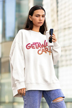 Getaway Car Yazılı Unisex Oversize Şarkıcı Taylor Swift Sweatshirt