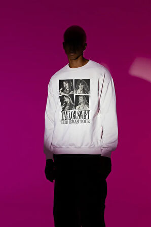 Taylor Swift The Eras Tour Baskılı Unisex Oversize Sweatshirt