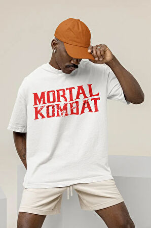 Ejderha Mortal Kombat Baskılı Unisex Oversize Anime Tişört