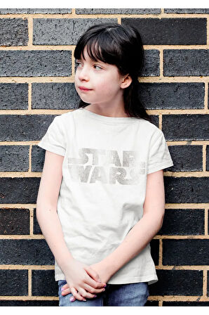 Star Wars Baskılı Unisex Yıldız Savaşları Film Çocuk Tişört (1-12 Yaş)