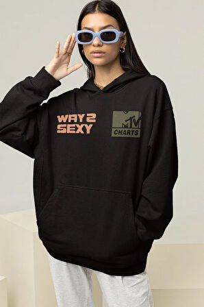 Drake Way 2 Sexy Baskılı Unisex Oversize Tasarım Rapper Şarkıcı Hoodie