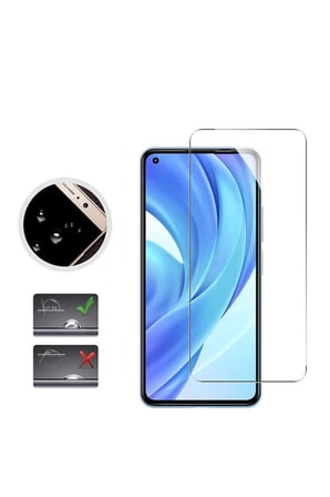 Xiaomi Mi 11 Lite Ekran Koruyucu Uyumlu Tam Uyumlu Temperli Cam Kırılmaz Cam