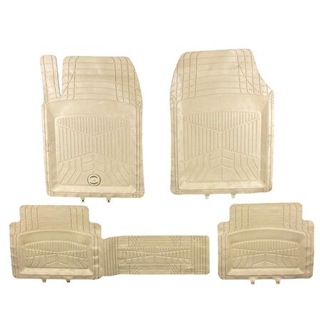 Pufi Bmw 5 E39 Move Serisi Bej Renk Universal 3D Havuzlu Paspas