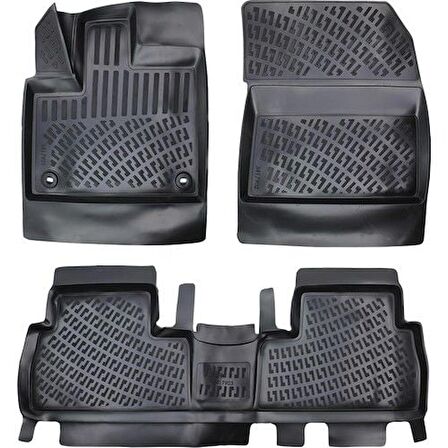 Rizline Fiat Doblo 2023 Sonrası 3D Havuzlu Paspas