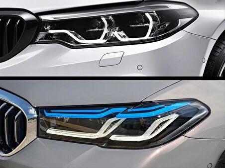 Bmw G30 5 Serisi 17-20  İçin 2020+ Makyajlı Görünüm  Led Far