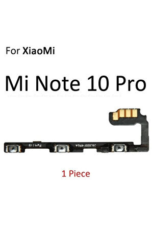 Xıaomi Mi Note 10 Pro Uyumlu On-off Ses Volume Flex Power Flex Güç Tuşu