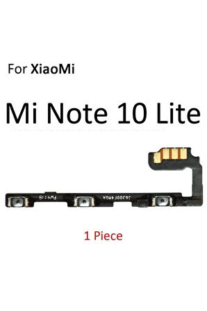 Xıaomi Mi Note 10 Lite Uyumlu On-off Ses Volume Flex Power Flex Güç Tuşu