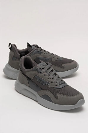 Erkek Günlük Rahat Yürüyüş Spor Ayakkabı FÜME - SİYAH