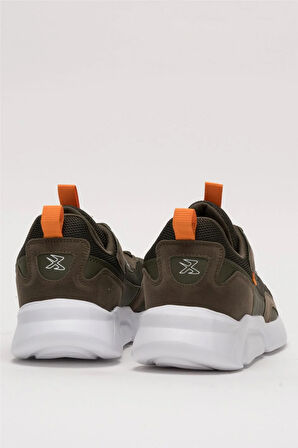 Erkek Günlük Rahat Yürüyüş Spor Ayakkabı HAKİ - TURUNCU