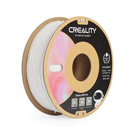 Creality CR-PLA Matte Filament Beyaz 1.75mm 1kg - Gypsum white Standart