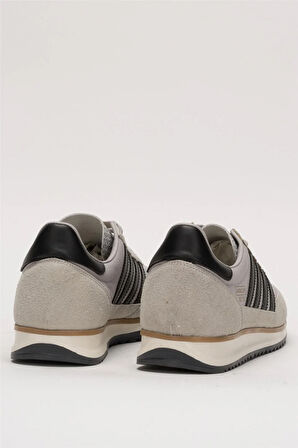 Erkek Günlük Rahat Taban Yumuşak Hafif Sneaker Bağcıklı Spor Ayakkabı  BUZ - SİYAH