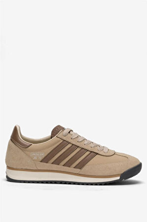Erkek Günlük Rahat Taban Yumuşak Hafif Sneaker Bağcıklı Spor Ayakkabı  BEJ - KAHVERENGİ
