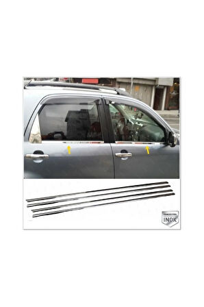 Daihatsu Terios Krom Cam Çıtası 4 Parça 2005 Ve Üzeri Paslanmaz Çelik