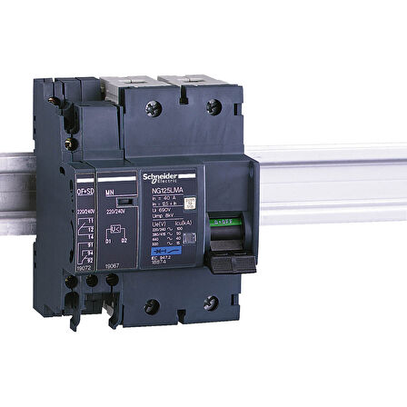 Schneider 19072 yardımcı kontak - 1 AK + 1 SD - 6 A - 220..240 V - NG125 için 