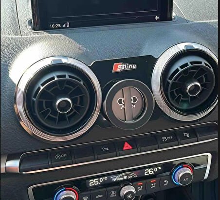Audi A3 UYUMLU 8V 2013-2020 Magsafe Uyumlu Açılabilir Manyetik Mıknatıslı Telefon Tutucu
