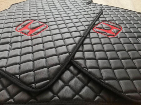 Honda Cıvıc FD-6 Uyumlu (2007-2012) KASA BAKLAVA DESEN DERİ KAPİTONE OTO PASPAS TAKIM SETİ