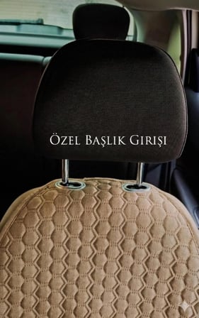 Oto Koltuk Minder Seti - Full Set - Terletmez - Kolay Montaj - Kaymaz Taban 5 Lİ Takım