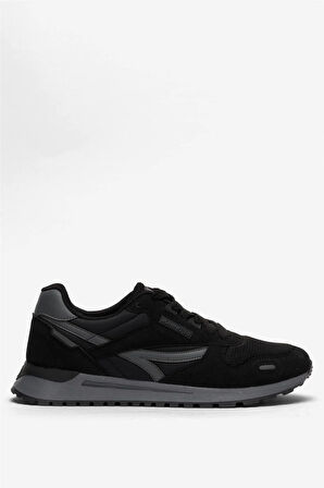 Erkek Ortopedik Günlük Yürüyüş Koşu Sneaker Spor Ayakkabı SİYAH
