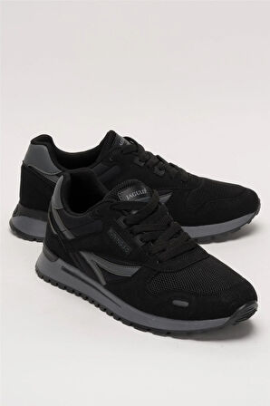 Erkek Ortopedik Günlük Yürüyüş Koşu Sneaker Spor Ayakkabı SİYAH