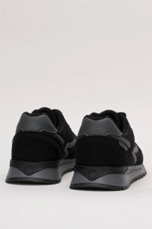 Erkek Ortopedik Günlük Yürüyüş Koşu Sneaker Spor Ayakkabı SİYAH