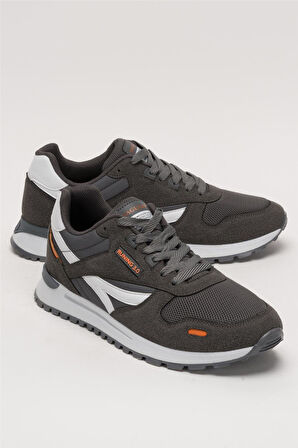 Erkek Ortopedik Günlük Yürüyüş Koşu Sneaker Spor Ayakkabı FÜME