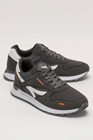 Erkek Ortopedik Günlük Yürüyüş Koşu Sneaker Spor Ayakkabı FÜME