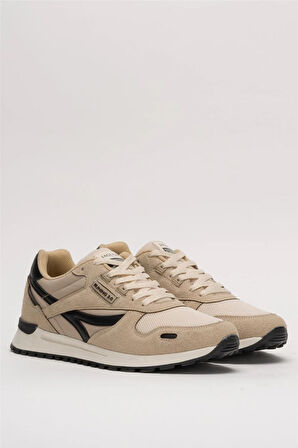 Erkek Ortopedik Günlük Yürüyüş Koşu Sneaker Spor Ayakkabı BEJ