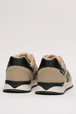 Erkek Ortopedik Günlük Yürüyüş Koşu Sneaker Spor Ayakkabı BEJ