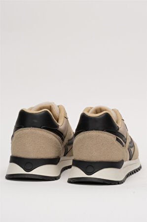 Erkek Ortopedik Günlük Yürüyüş Koşu Sneaker Spor Ayakkabı BEJ