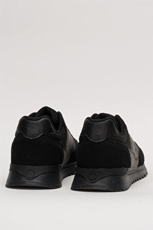 Erkek Ortopedik Günlük Yürüyüş Koşu Sneaker Spor Ayakkabı SİYAH