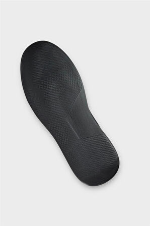 Erkek Keten Gabardin Kumaş Günlük Sneaker Ayakkabı SİYAH