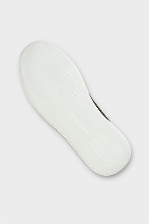 Erkek Keten Gabardin Kumaş Günlük Sneaker Ayakkabı KAHVERENGİ