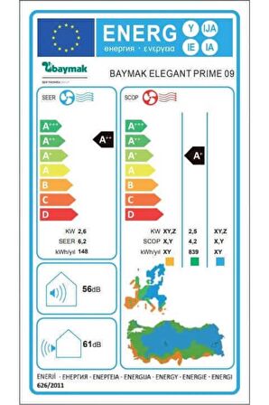 Baymak Elegant Prime 18.000 BTU Duvar Tipi Split Klima