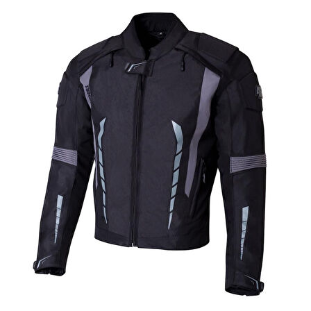 4Riders Gama CE Sertifikalı Korumalı Motosiklet Montu Siyah