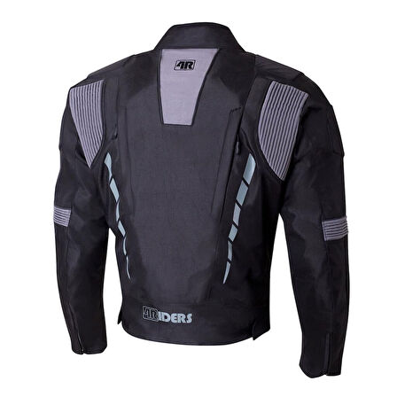 4Riders Gama CE Sertifikalı Korumalı Motosiklet Montu Siyah