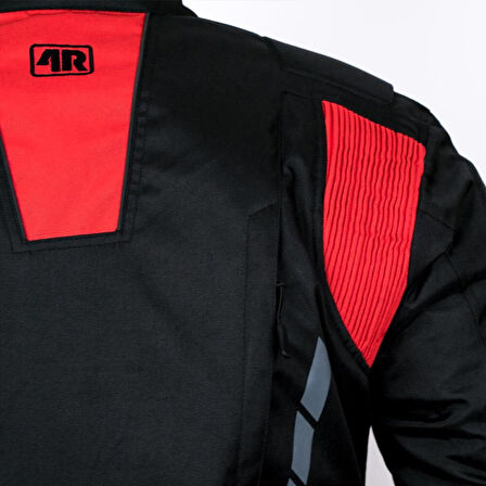 4Riders Gama CE Sertifikalı Korumalı Motosiklet Montu Kırmızı