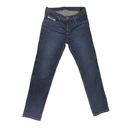 4Riders Ranger CE Sertifikalı Cordura Denim Korumalı Motosiklet Kot Pantolonu Mavi