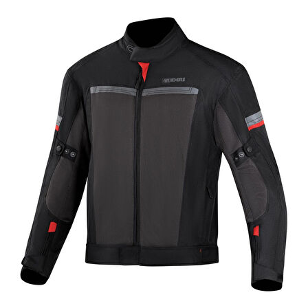 4Riders Valencia Yazlık CE Sertifikalı Korumalı Motosiklet Montu Siyah